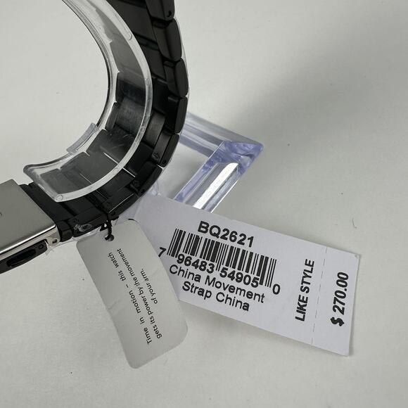 Fossil Mens Automatic Watch Skeleton Evanston Black Stainless Steel BQ2621 - Picture 8 of 8